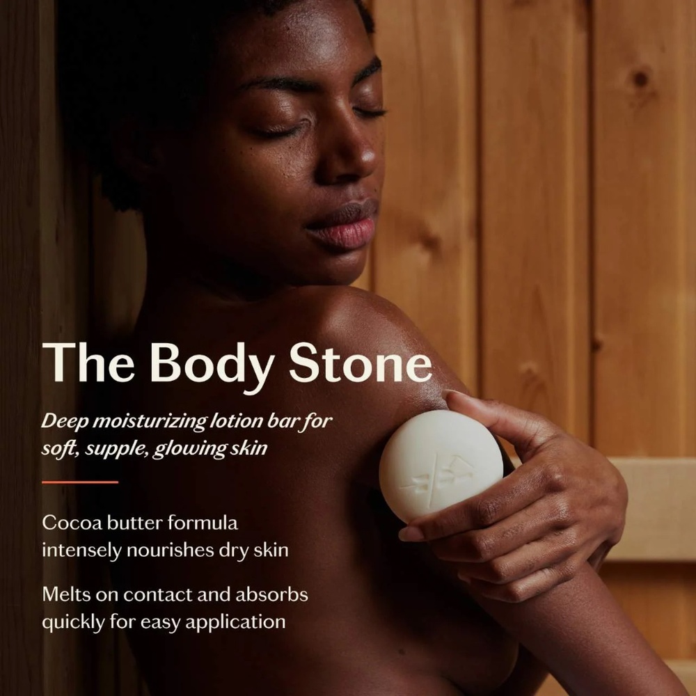 Kate McLeod  The Body Stone - Deep Moisturizing Cocoa Butter Lotion Bar for Dry - Picture 2 of 12